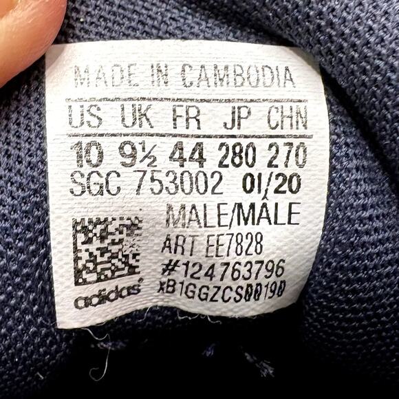 Adidas Mens Size 10 Sneakers Daily 2.0 Legend Ink Blue Classic Lace-Up EE7828 - Picture 11 of 13